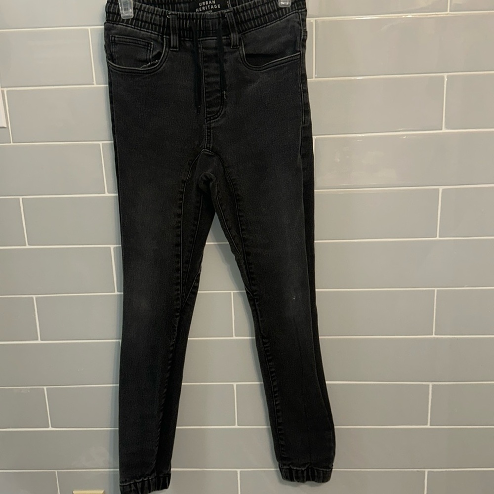 Faded Black Urban Heritage Hugh Rise Jeggings
